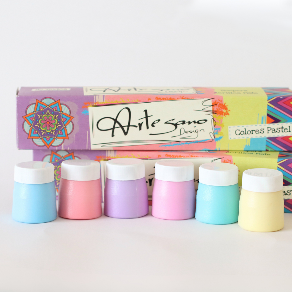 Témpera ARTESANO DESIGN MATE, 6 colores Pasteles